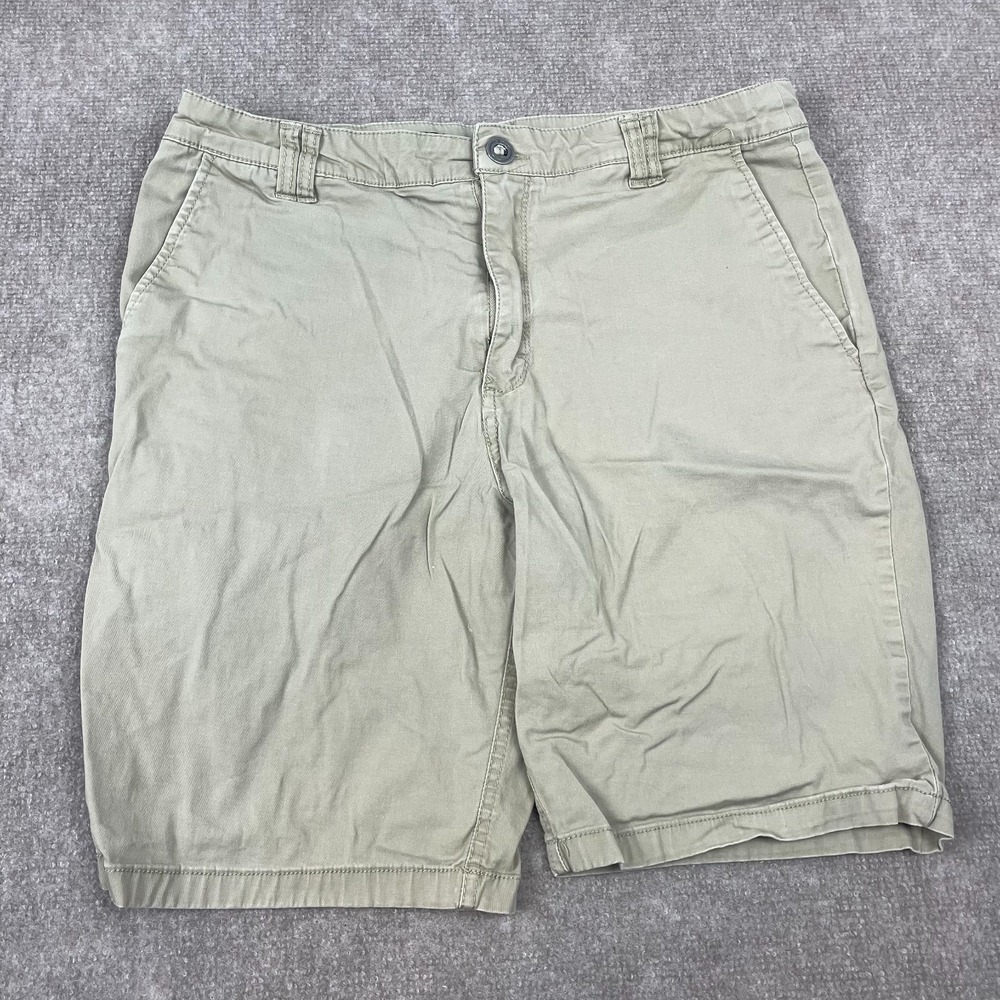 O'Neill Chino Shorts Mens 32 khaki Stretch Cotton Standard Fit Mid Rise Casual